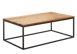 Table Basse 120x70 Chêne Sauvage Huilé Bois Naturel VILLANDERS #504 -Massivmoebel24 48 200 500 0004 9