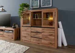 Buffet 160x45 Chênes Sauvage Et Lombard Huilé Tabacco Brown MONTREUX #242