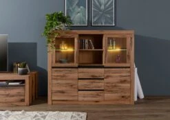 Buffet 160x45 Chênes Sauvage Et Lombard Huilé Tabacco Brown MONTREUX #242 10 Buffet 160x45 Chênes Sauvage Et Lombard Huilé Tabacco Brown MONTREUX #242 -Massivmoebel24 48 310 100 2042 3