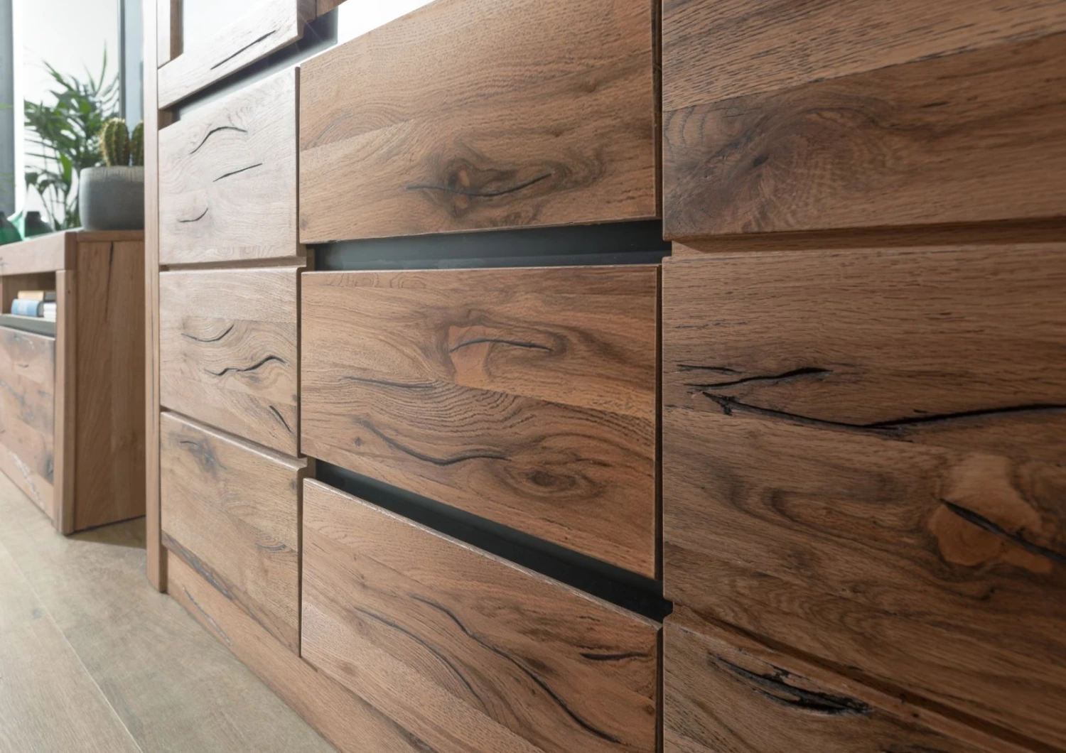 Buffet 160x45 Chênes Sauvage Et Lombard Huilé Tabacco Brown MONTREUX #242 6 Buffet 160x45 Chênes Sauvage Et Lombard Huilé Tabacco Brown MONTREUX #242 – Image 6