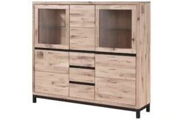 Buffet 166x40 Chêne Sauvage Huilé Bianco VILLANDERS #207 -Massivmoebel24 48 310 200 1007 9