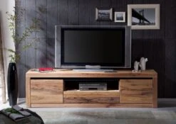 Meuble TV 202x42 Chênes Sauvage Et Lombard Huilé Bois Naturel MONTREUX #105 11 Meuble TV 202x42 Chênes Sauvage Et Lombard Huilé Bois Naturel MONTREUX #105 -Massivmoebel24 48 313 100 0005 3