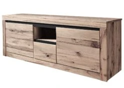 Meuble TV 155x45 Chênes Sauvage Et Lombard Huilé Bianco MONTREUX #314 13 Meuble TV 155x45 Chênes Sauvage Et Lombard Huilé Bianco MONTREUX #314 -Massivmoebel24 48 313 100 1026 9