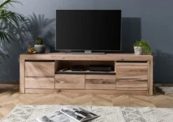 Meuble TV 185x45 Chênes Sauvage Et Lombard Huilé Bianco MONTREUX #231 -Massivmoebel24 48 313 100 1031 3