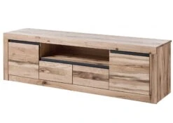 Meuble TV 185x45 Chênes Sauvage Et Lombard Huilé Bianco MONTREUX #231 -Massivmoebel24 48 313 100 1031 9