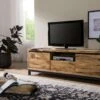 Meuble TV 170x40 Chêne Sauvage Huilé Bois Naturel VILLANDERS #113