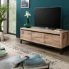 Meuble TV 153x55 Chêne Sauvage Huilé Bianco VILLANDERS #250