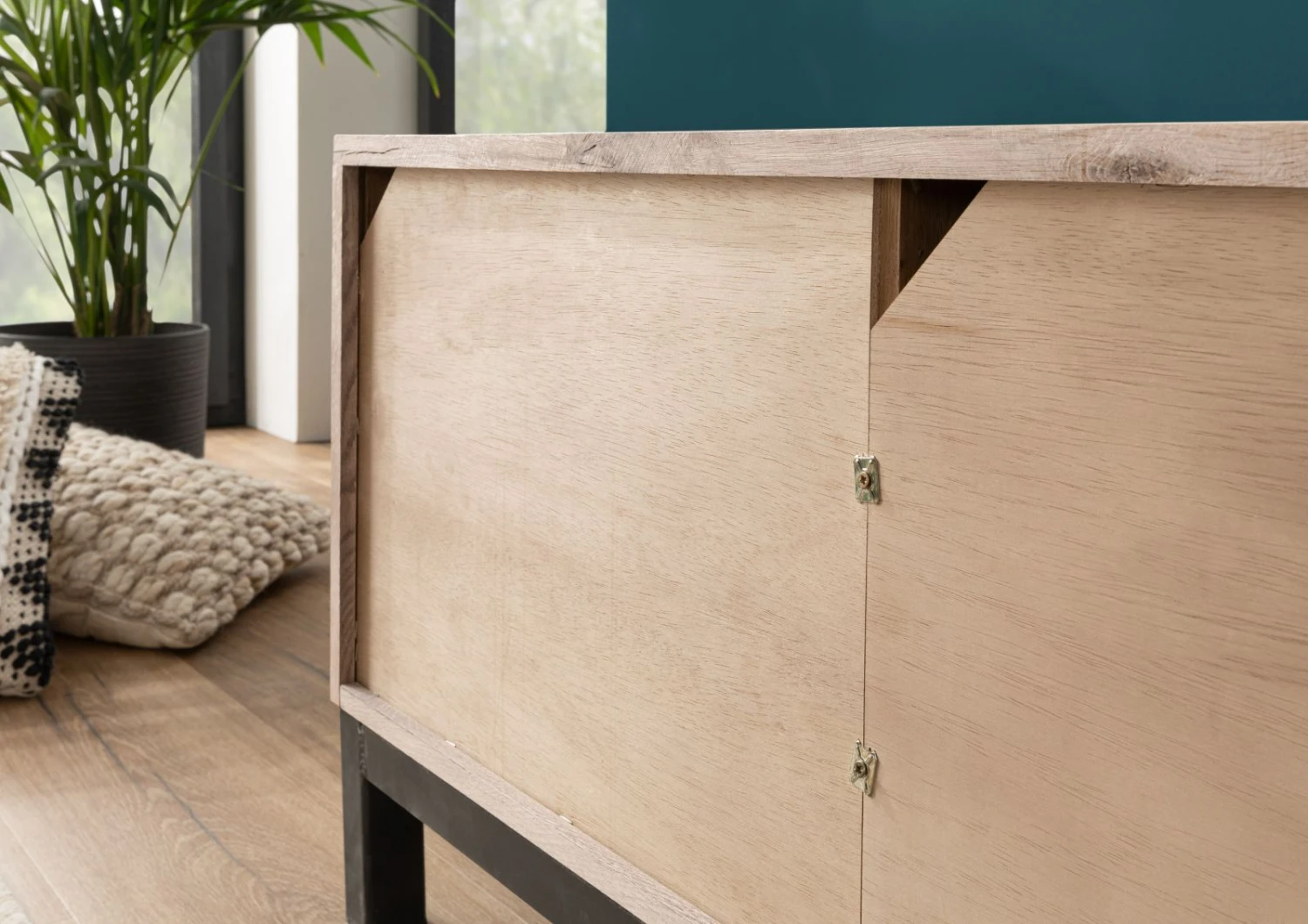 Meuble TV 153x55 Chêne Sauvage Huilé Bianco VILLANDERS #250 7 Meuble TV 153x55 Chêne Sauvage Huilé Bianco VILLANDERS #250 – Image 7