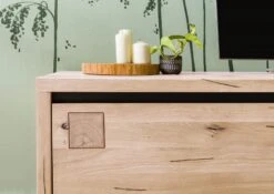 Meuble TV 220x40 Chêne Sauvage Huilé Bianco VILLANDERS #254 -Massivmoebel24 48 313 200 1054 5