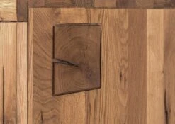 Meuble TV 120x40 Chêne Sauvage Huilé Tabacco Brown VILLANDERS #312 -Massivmoebel24 48 313 200 2012 6