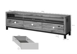 Meuble TV 170x40 Chêne Sauvage Huilé Tabacco Brown VILLANDERS #314 16 Meuble TV 170x40 Chêne Sauvage Huilé Tabacco Brown VILLANDERS #314 -Massivmoebel24 48 313 200 2014 08