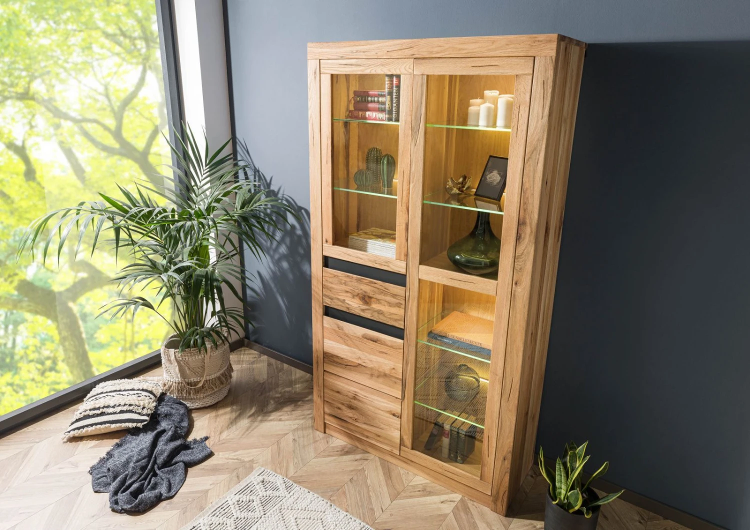 Vitrine 110x42 Chênes Sauvage Et Lombard Huilé Bois Naturel MONTREUX #118 2 Vitrine 110x42 Chênes Sauvage Et Lombard Huilé Bois Naturel MONTREUX #118 – Image 2