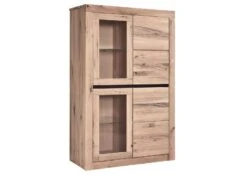 Vitrine 95x42 Chênes Sauvage Et Lombard Huilé Bianco MONTREUX #202 -Massivmoebel24 48 320 100 1002 9