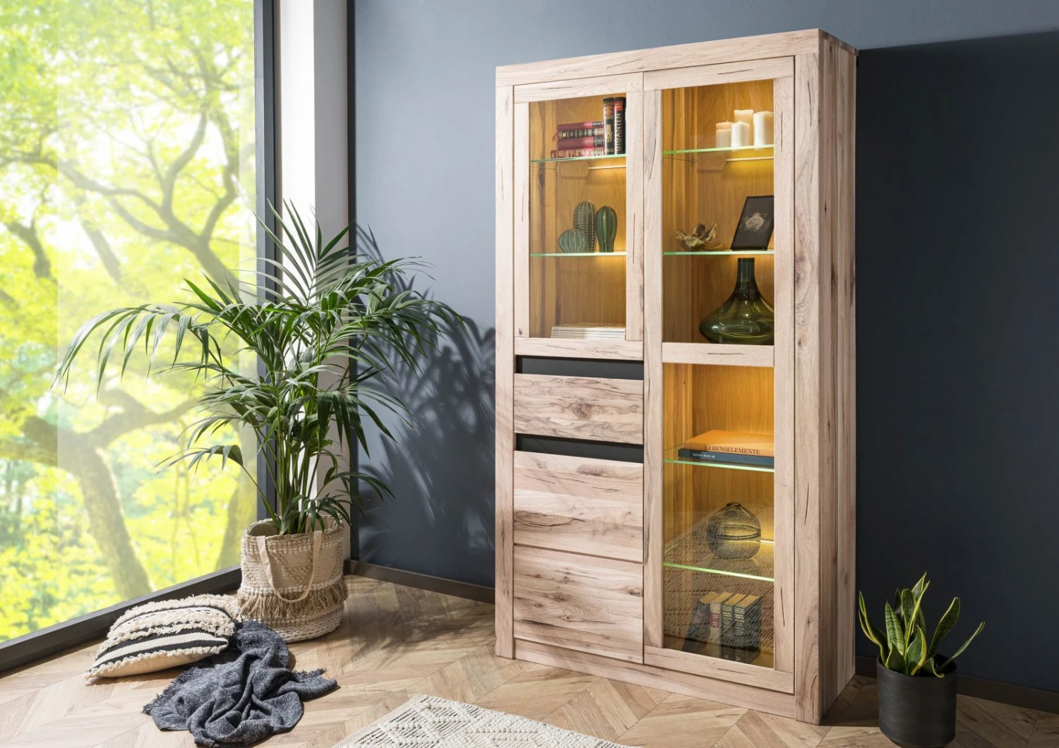 Vitrine 110x42 Chênes Sauvage Et Lombard Huilé Bianco MONTREUX #218 1 Vitrine 110x42 Chênes Sauvage Et Lombard Huilé Bianco MONTREUX #218