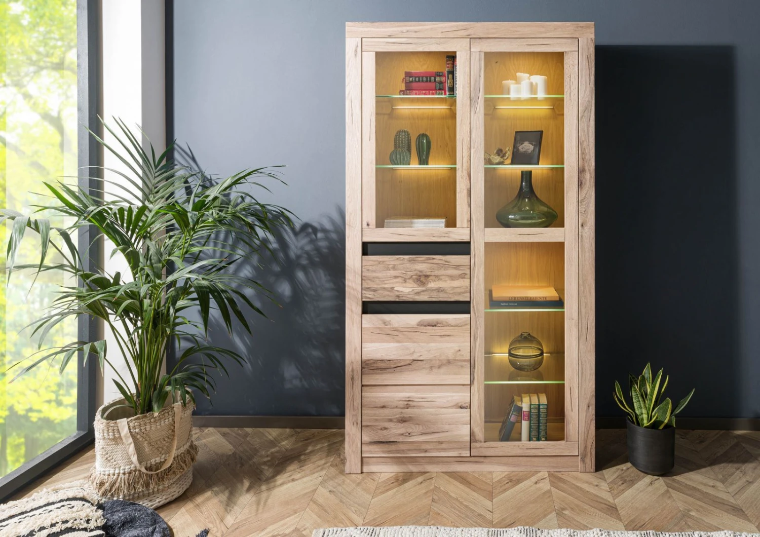 Vitrine 110x42 Chênes Sauvage Et Lombard Huilé Bianco MONTREUX #218 3 Vitrine 110x42 Chênes Sauvage Et Lombard Huilé Bianco MONTREUX #218 – Image 3