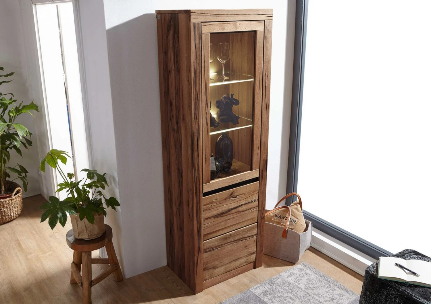 Vitrine 62x42 Chênes Sauvage Et Lombard Huilé Tabacco Brown MONTREUX #320 2 Vitrine 62x42 Chênes Sauvage Et Lombard Huilé Tabacco Brown MONTREUX #320 – Image 2