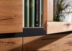 Vitrine 103x40 Chêne Sauvage Huilé Bois Naturel VILLANDERS #101 -Massivmoebel24 48 320 200 0001 05