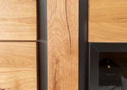 Vitrine 80x45 Chênes Sauvage Et Lombard Huilé Bois Naturel NEW AMSTERDAM #08 -Massivmoebel24 48 320 511 0008 6