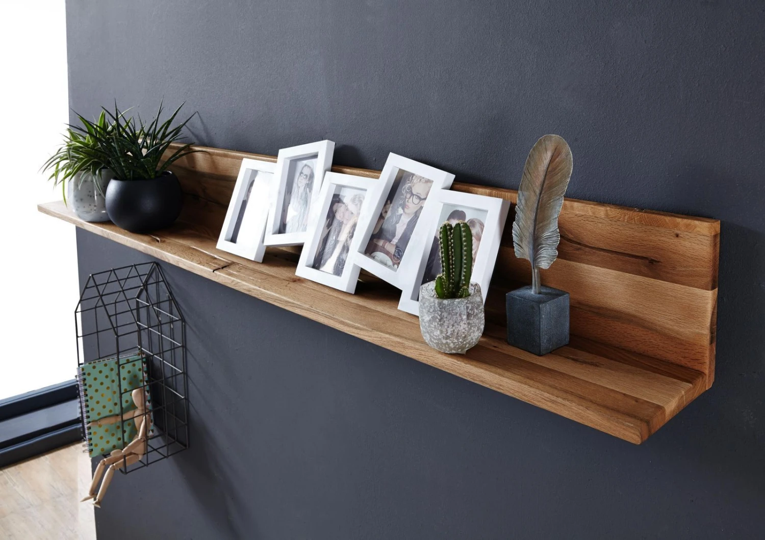 Étagère Murale 202x17 Chênes Sauvage Et Lombard Huilé Bois Naturel MONTREUX #108 2 Étagère Murale 202x17 Chênes Sauvage Et Lombard Huilé Bois Naturel MONTREUX #108 – Image 2