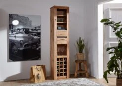 Étagère à Vin 42x35 Chênes Sauvage Et Lombard Huilé Bois Naturel MONTREUX #125