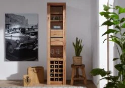 Étagère à Vin 42x35 Chênes Sauvage Et Lombard Huilé Bois Naturel MONTREUX #125 7 Étagère à Vin 42x35 Chênes Sauvage Et Lombard Huilé Bois Naturel MONTREUX #125 -Massivmoebel24 48 350 100 0025 3