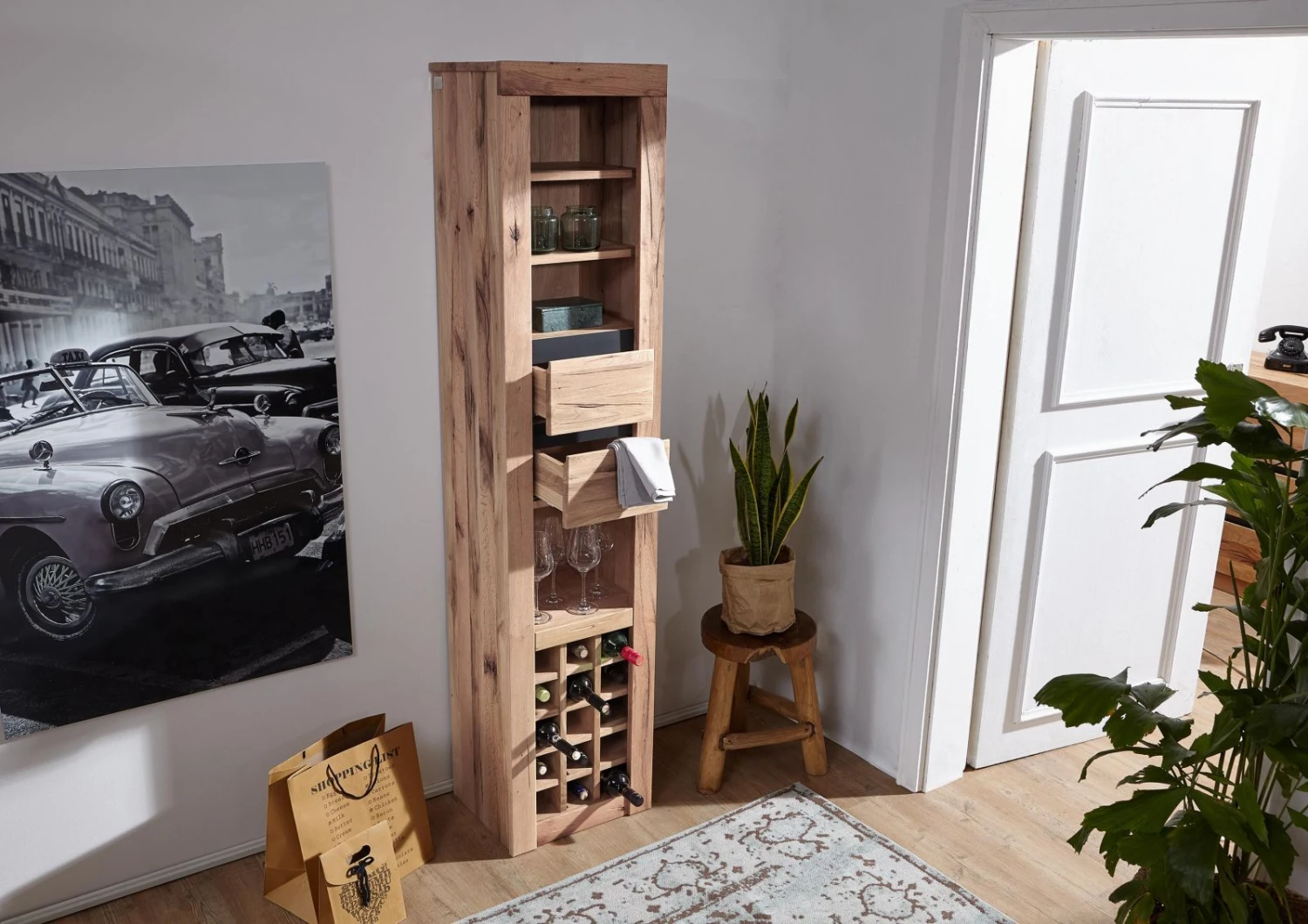 Étagère à Vin 42x35 Chênes Sauvage Et Lombard Huilé Bianco MONTREUX #225 2 Étagère à Vin 42x35 Chênes Sauvage Et Lombard Huilé Bianco MONTREUX #225 – Image 2