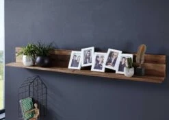 Étagère Murale 202x17 Chênes Sauvage Et Lombard Huilé Tabacco Brown MONTREUX #308