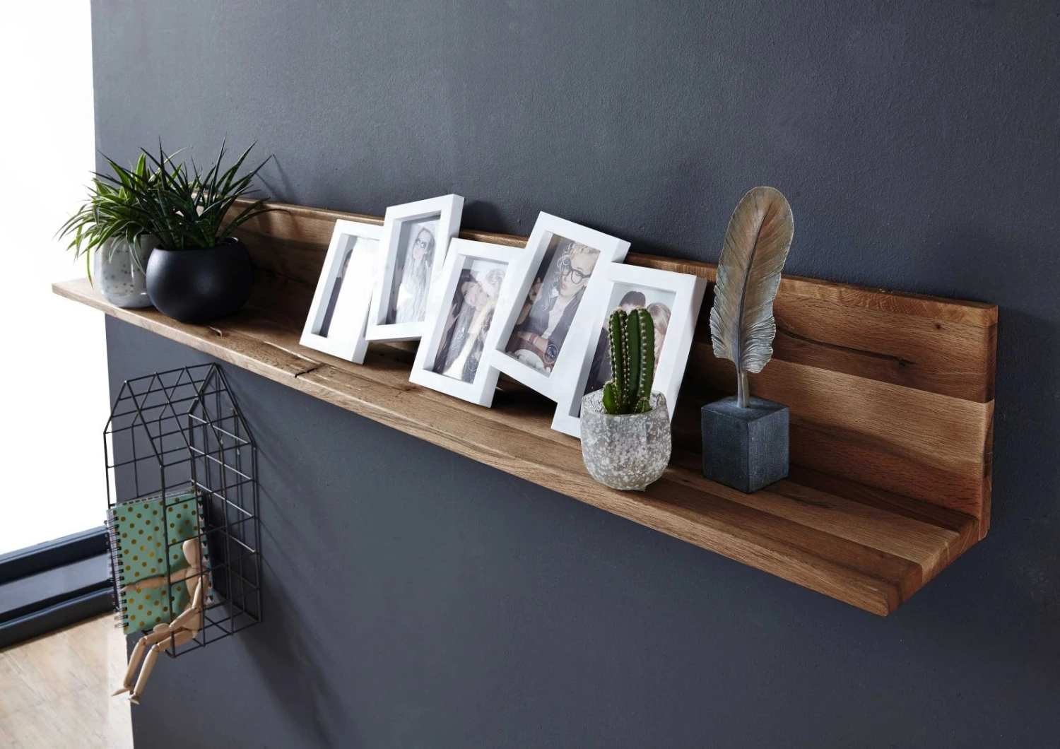 Étagère Murale 202x17 Chênes Sauvage Et Lombard Huilé Tabacco Brown MONTREUX #308 2 Étagère Murale 202x17 Chênes Sauvage Et Lombard Huilé Tabacco Brown MONTREUX #308 – Image 2