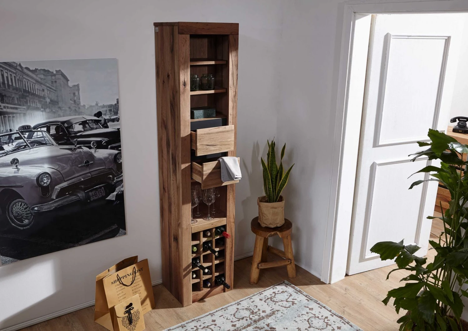 Étagère à Vin 42x35 Chênes Sauvage Et Lombard Huilé Tabacco Brown MONTREUX #325 2 Étagère à Vin 42x35 Chênes Sauvage Et Lombard Huilé Tabacco Brown MONTREUX #325 – Image 2