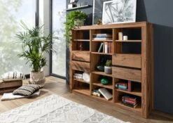 Étagère 160x36 Chênes Sauvage Et Lombard Huilé Tabacco Brown MONTREUX #243