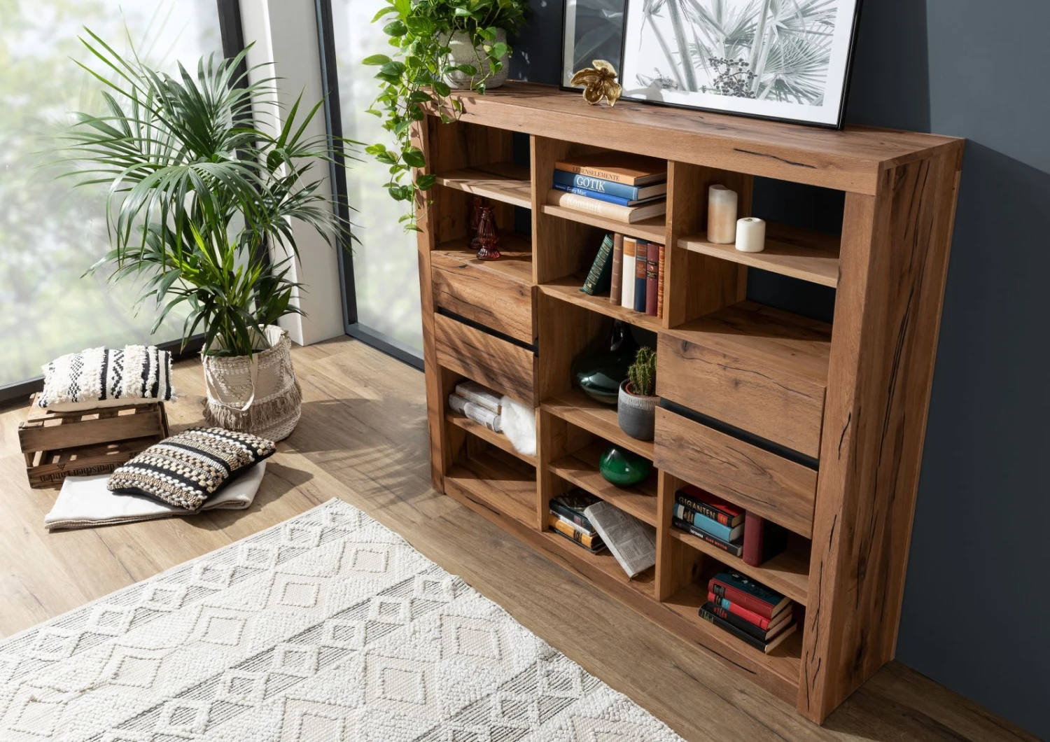 Étagère 160x36 Chênes Sauvage Et Lombard Huilé Tabacco Brown MONTREUX #243 2 Étagère 160x36 Chênes Sauvage Et Lombard Huilé Tabacco Brown MONTREUX #243 – Image 2