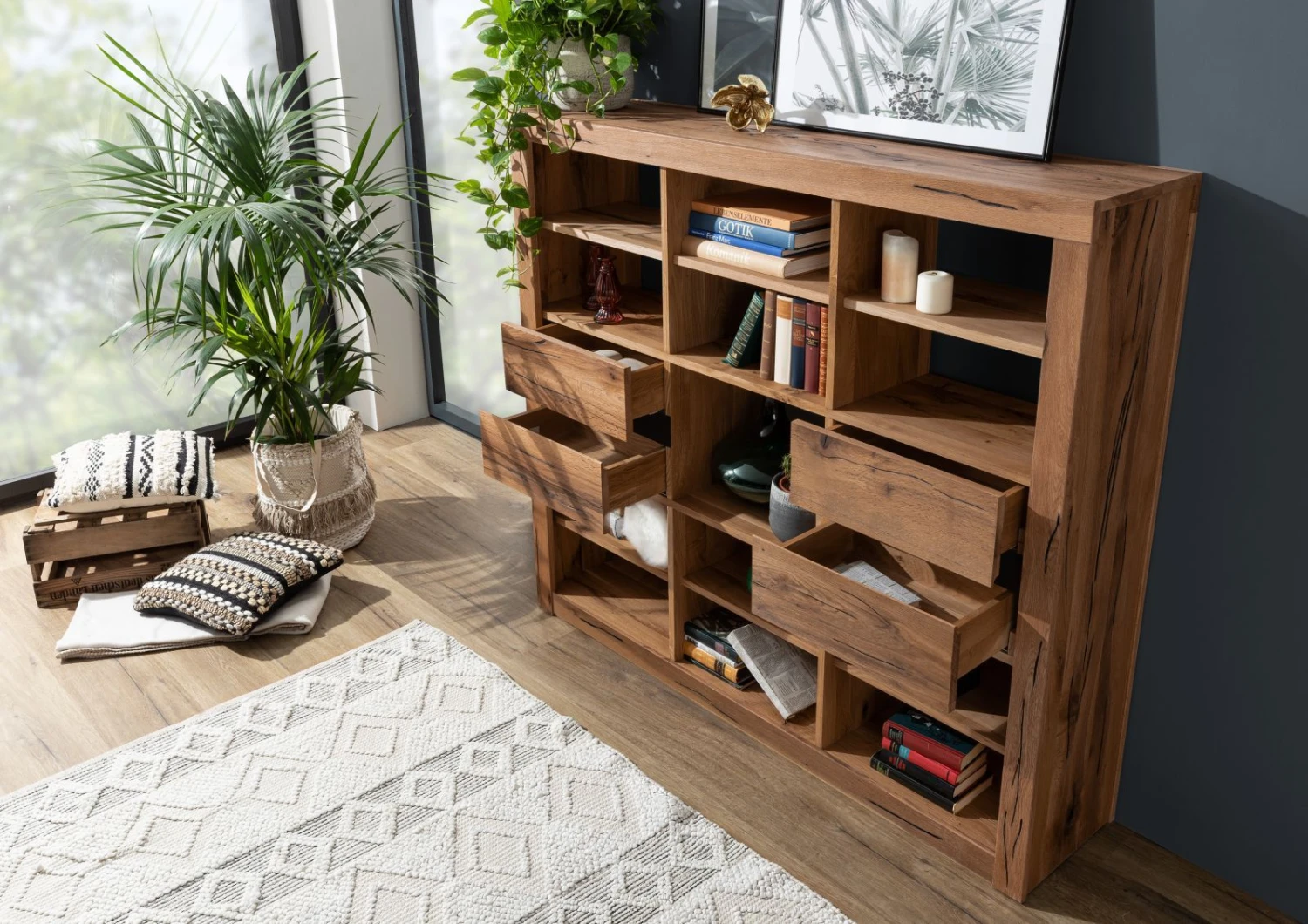 Étagère 160x36 Chênes Sauvage Et Lombard Huilé Tabacco Brown MONTREUX #243 4 Étagère 160x36 Chênes Sauvage Et Lombard Huilé Tabacco Brown MONTREUX #243 – Image 4