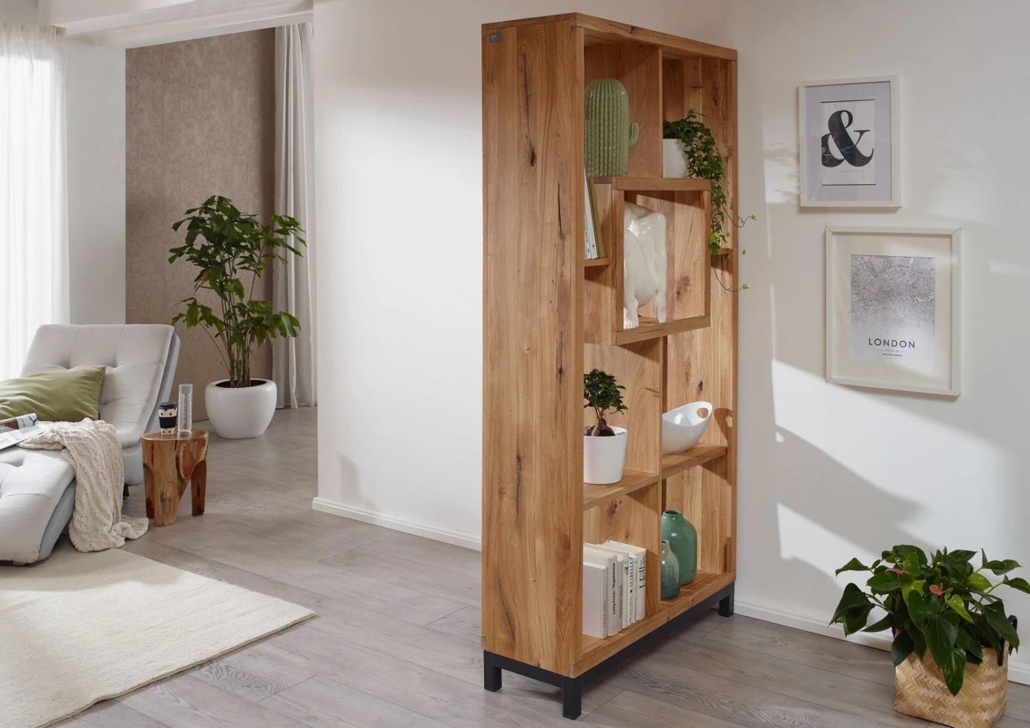 Étagère 100x34 Chêne Sauvage Huilé Bois Naturel VILLANDERS #136 2 Étagère 100x34 Chêne Sauvage Huilé Bois Naturel VILLANDERS #136 – Image 2