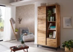 Bibliothèque 100x40 Chêne Sauvage Huilé Bois Naturel VILLANDERS #139