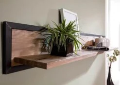 Étagère Murale 120x22 Chêne Sauvage Huilé Bianco VILLANDERS #216