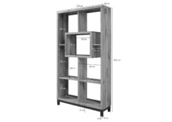 Étagère 100x34 Chêne Sauvage Huilé Bianco VILLANDERS #236 -Massivmoebel24 48 350 200 1036 08