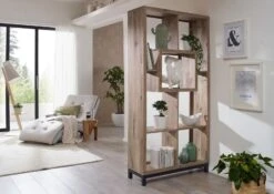 Étagère 100x34 Chêne Sauvage Huilé Bianco VILLANDERS #236