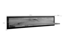 Étagère Murale 120x22 Chêne Sauvage Huilé Tabacco Brown VILLANDERS #316 -Massivmoebel24 48 350 200 2016 08