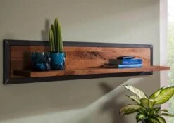 Étagère Murale 120x22 Chêne Sauvage Huilé Tabacco Brown VILLANDERS #316