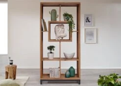 Étagère 100x34 Chêne Sauvage Huilé Tabacco Brown VILLANDERS #336 -Massivmoebel24 48 350 200 2036 3