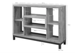 Étagère 120x34 Chêne Sauvage Huilé Tabacco Brown VILLANDERS #337 -Massivmoebel24 48 350 200 2037 08