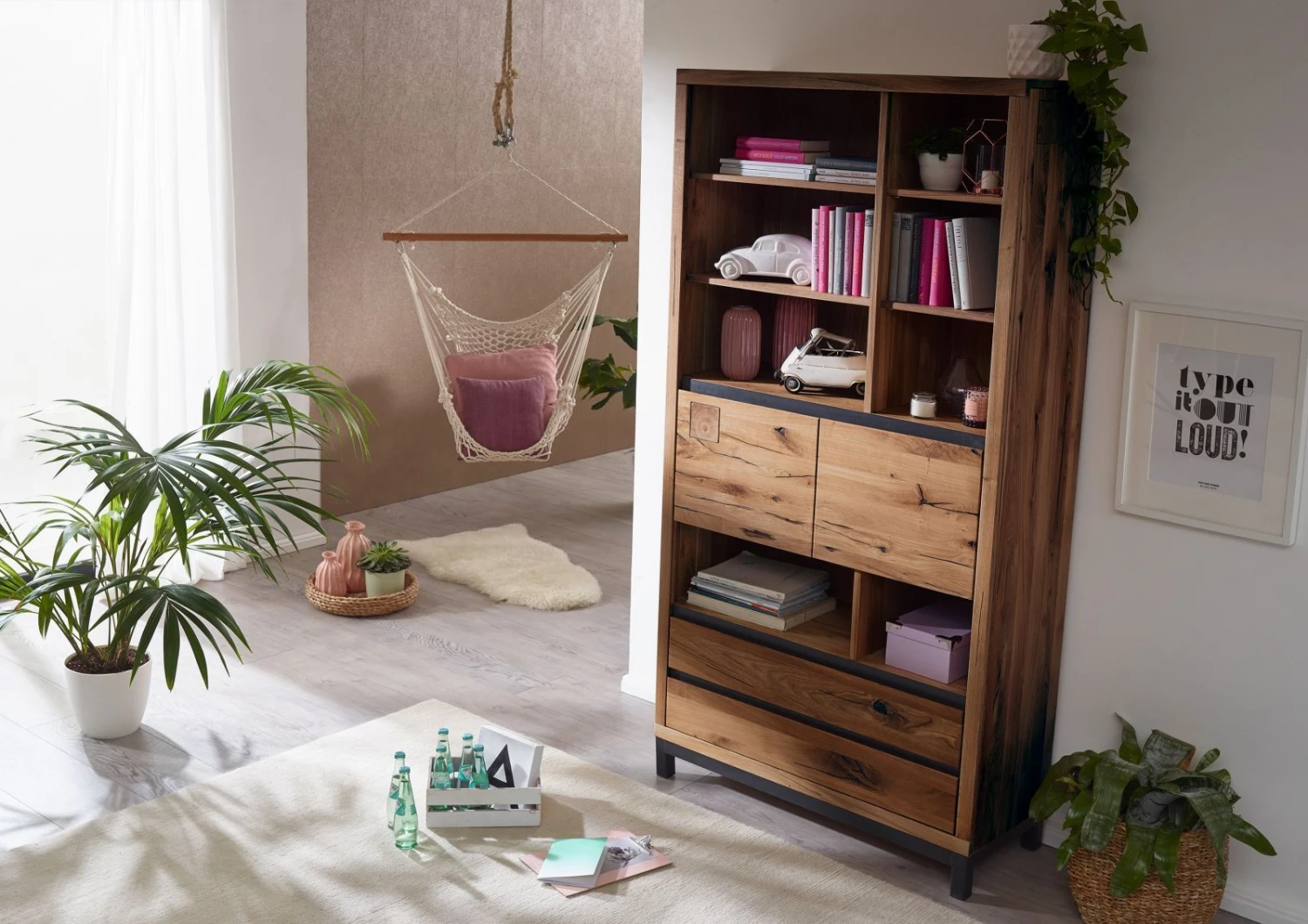 Bibliothèque 100x40 Chêne Sauvage Huilé Tabacco Brown VILLANDERS #338 2 Bibliothèque 100x40 Chêne Sauvage Huilé Tabacco Brown VILLANDERS #338 – Image 2