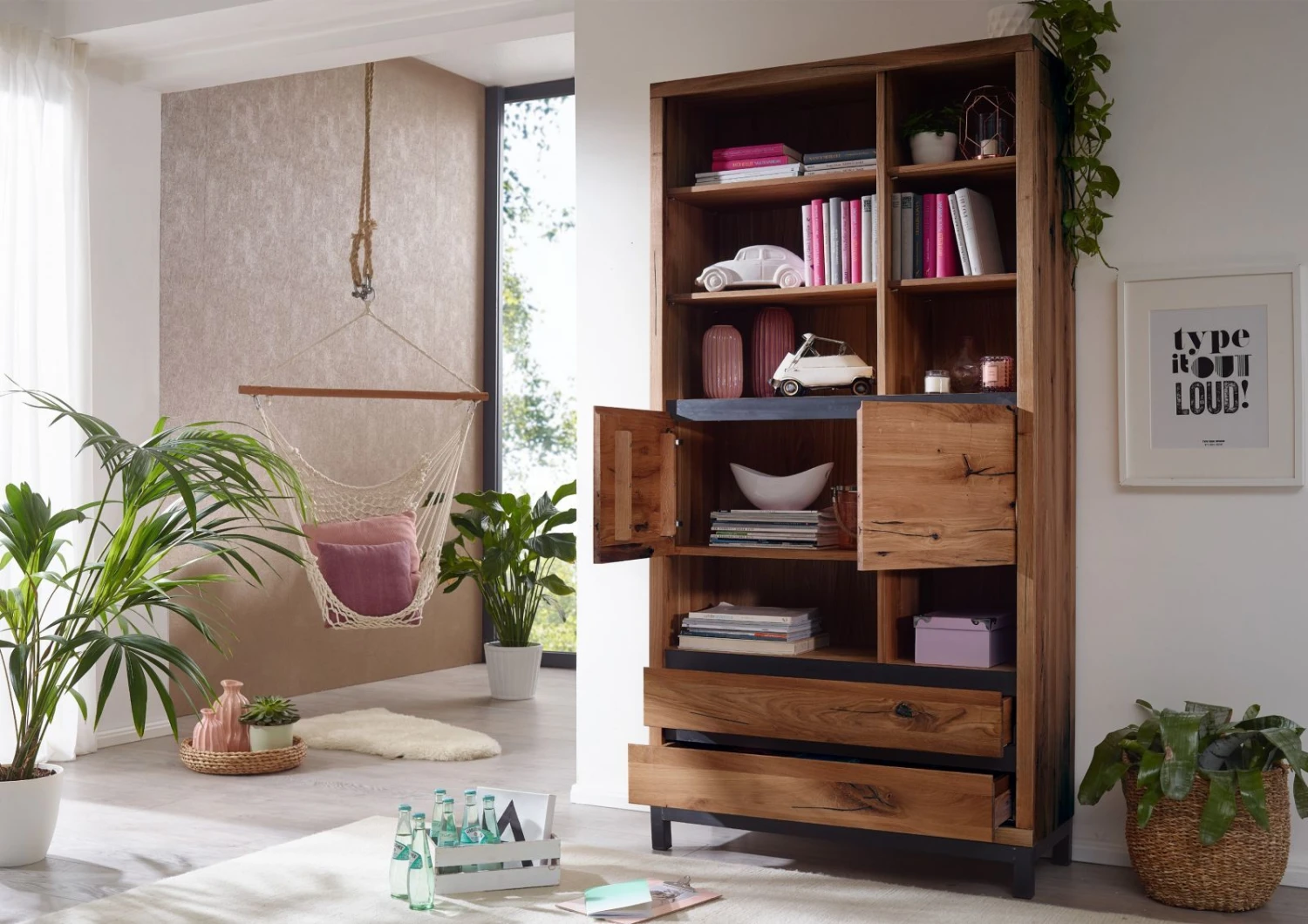 Bibliothèque 100x40 Chêne Sauvage Huilé Tabacco Brown VILLANDERS #338 5 Bibliothèque 100x40 Chêne Sauvage Huilé Tabacco Brown VILLANDERS #338 – Image 5