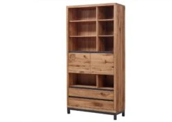 Bibliothèque 100x40 Chêne Sauvage Huilé Tabacco Brown VILLANDERS #338 13 Bibliothèque 100x40 Chêne Sauvage Huilé Tabacco Brown VILLANDERS #338 -Massivmoebel24 48 350 200 2038 9