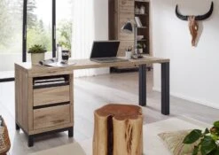 Bureau 150x55 Chêne Sauvage Huilé Bianco VILLANDERS #240