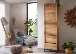 Armoire Penderie 56x40 Chêne Sauvage Huilé Bois Naturel VILLANDERS #131