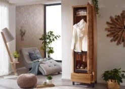 Armoire Penderie 56x40 Chêne Sauvage Huilé Bois Naturel VILLANDERS #131 -Massivmoebel24 48 900 200 0031 5