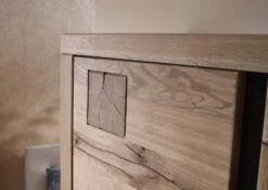 Armoire Penderie 103x40 Chêne Sauvage Huilé Bianco VILLANDERS #230 -Massivmoebel24 48 900 200 1030 4