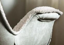 Chaise Rembourrée Structure Acier 67x64x87 Beige / Gris ELLA #101 -Massivmoebel24 51 151 339 1001 05