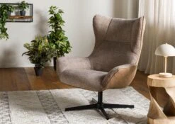 Fauteuil 90x85x80 Marron OSKAR #301